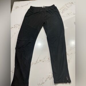 Umgee Black Moto Leggings